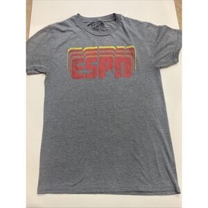 Big Bend Outfitters ESPN Retro Logo Small Grey T-shirt Short Sleeve